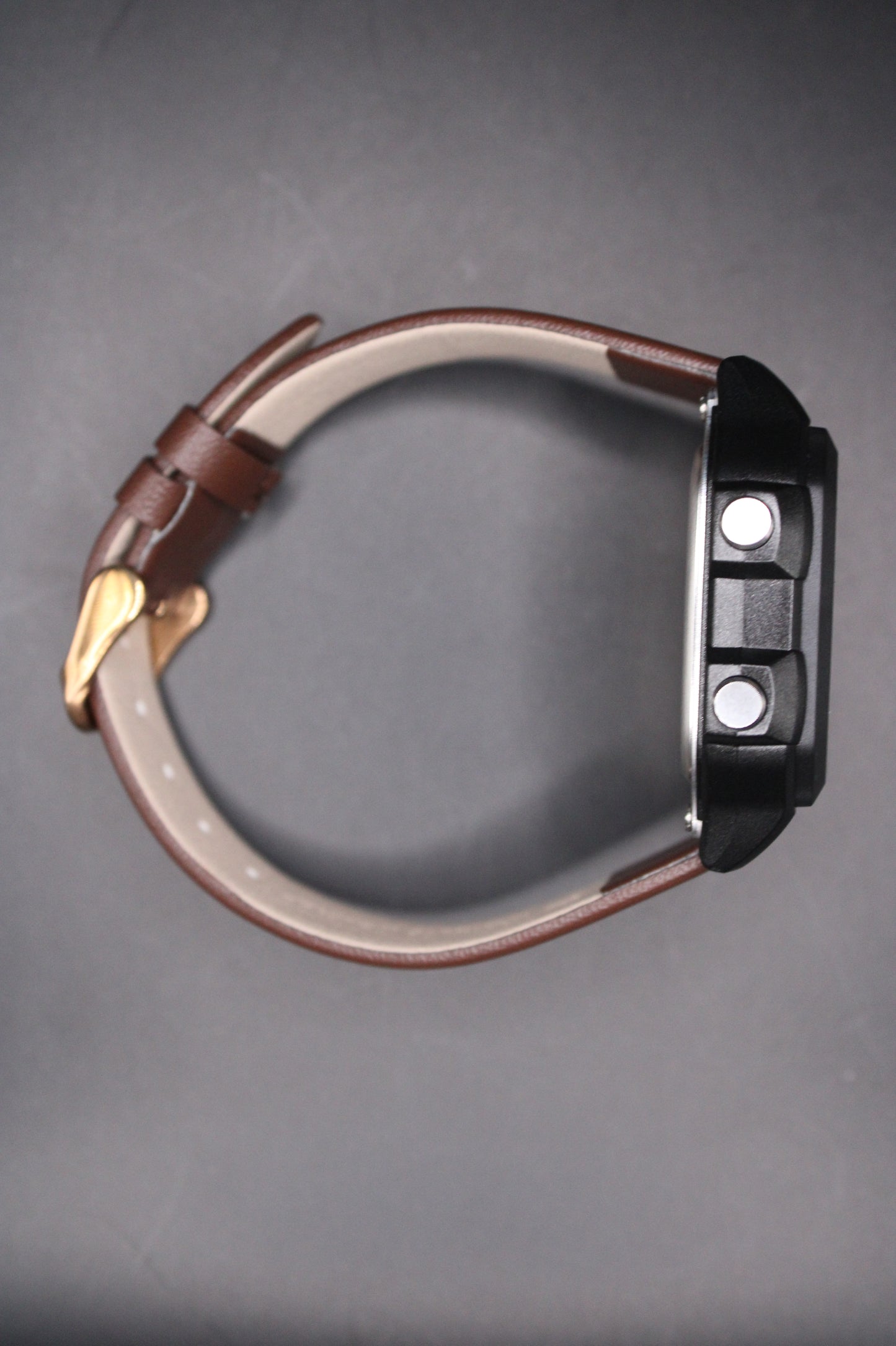 Brown Genuine Leather - Casio AE1200 (Black) Mod