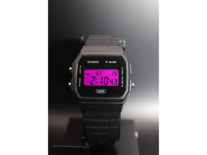 8 Colors - Casio F91-W Minimalist Mod