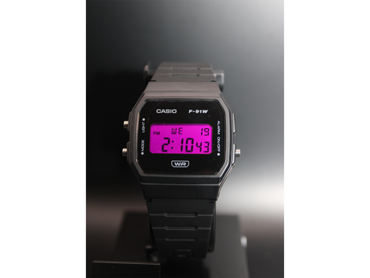 8 Colors - Casio F91-W Minimalist Mod